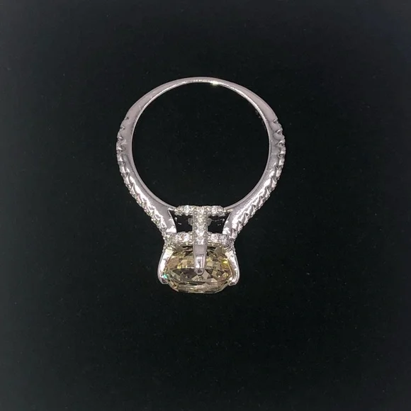 2.5ct Canary Radiant Cut Ring - Picture 13 of 17